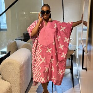 Pink cotton maxi