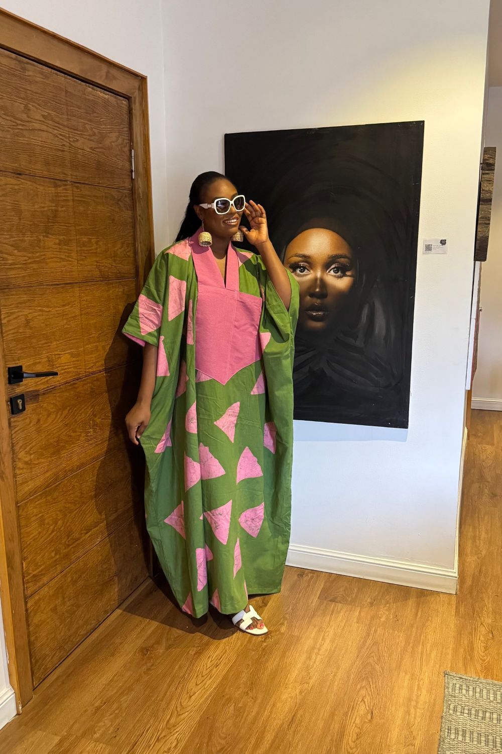 Lemon and Pink Maxi Dress