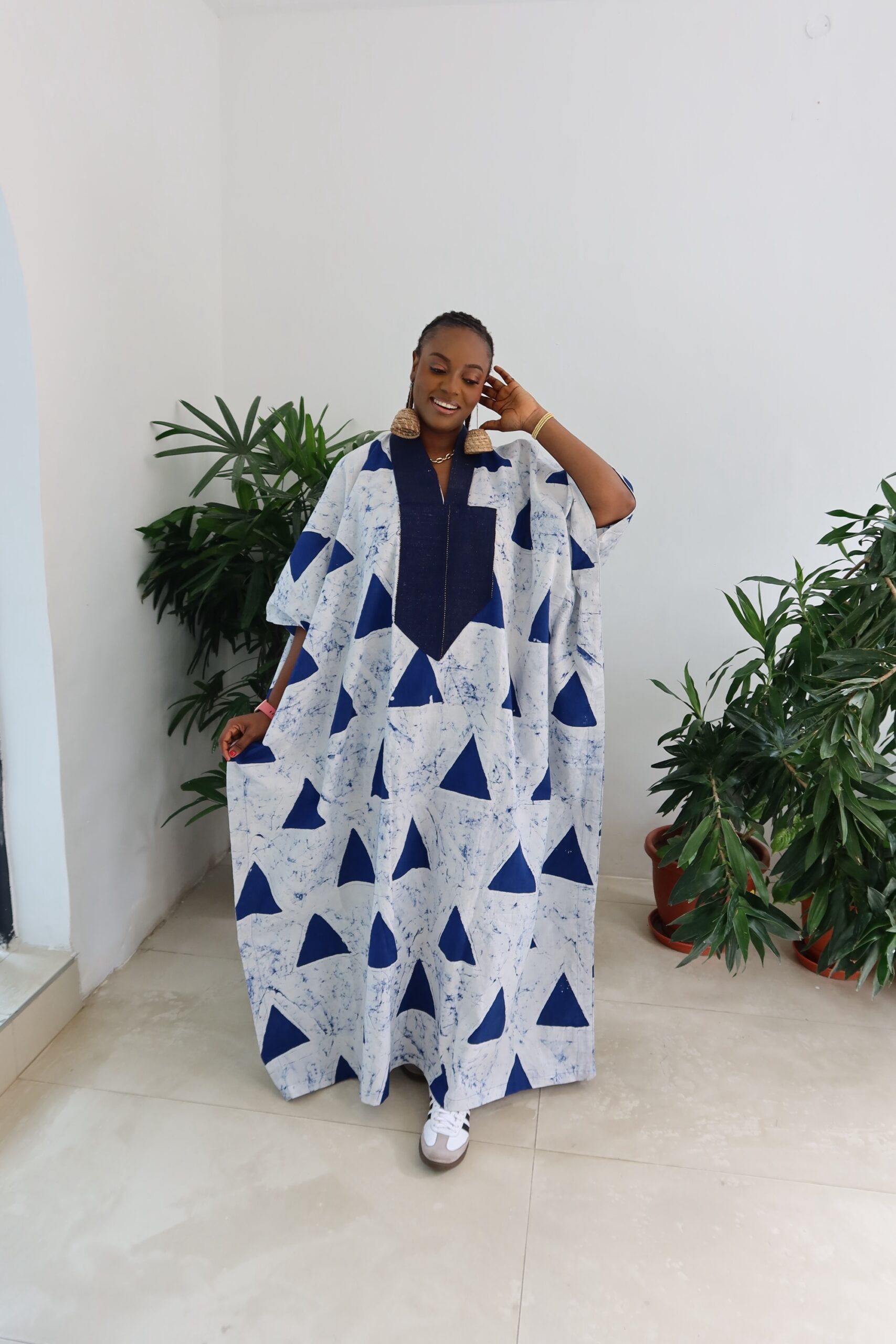 Blue triangle full length maxi - Image 2