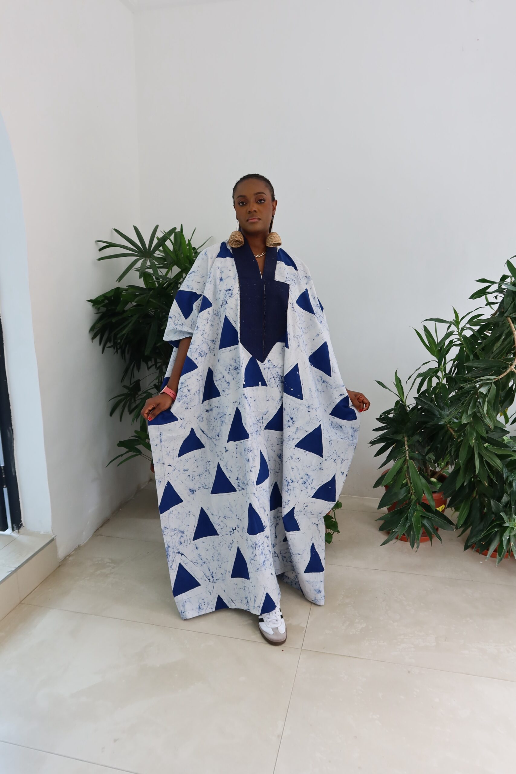 Blue triangle full length maxi - Image 3