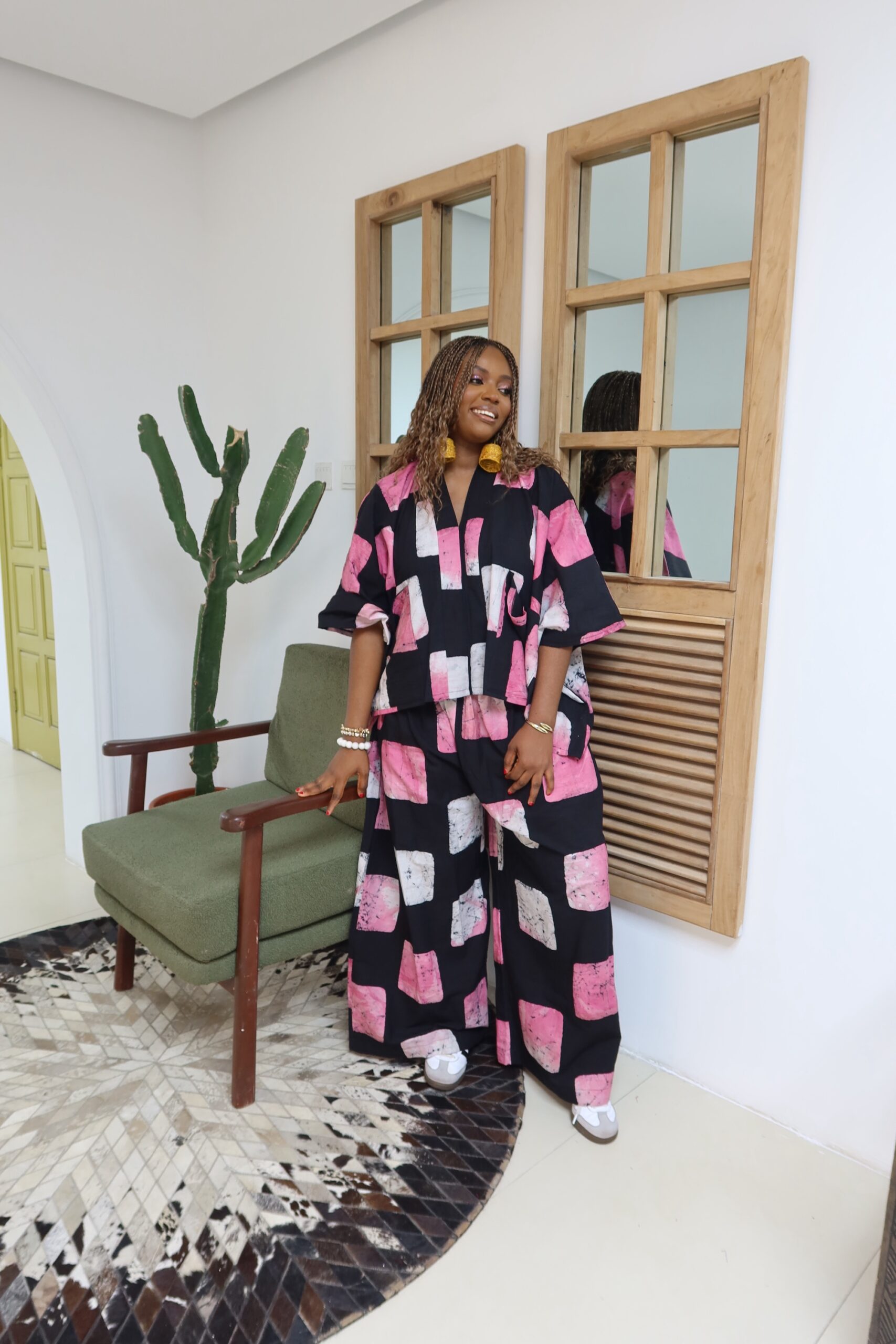 Multicolored box agbada set - Image 3