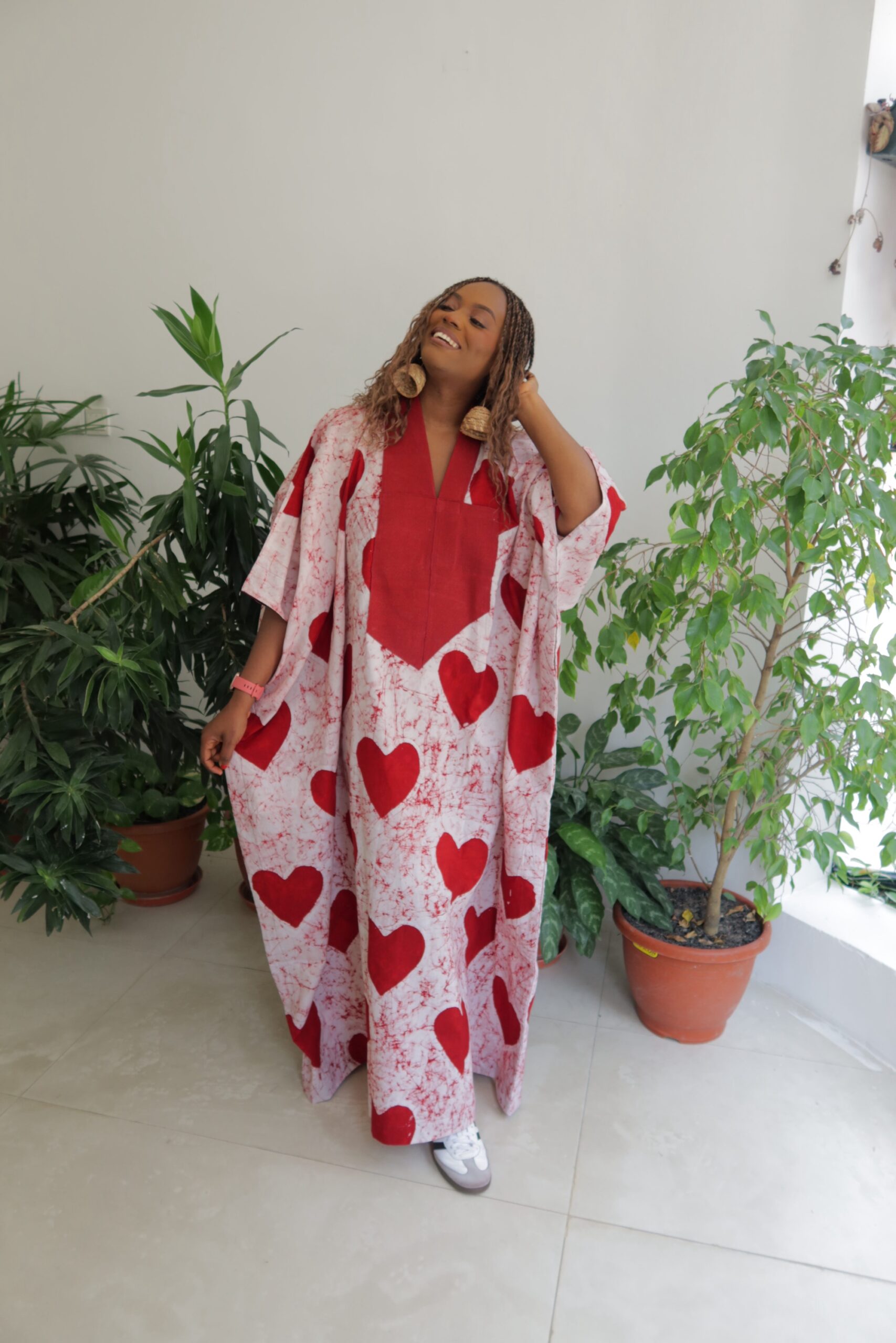 Red heart full length maxi - Image 3
