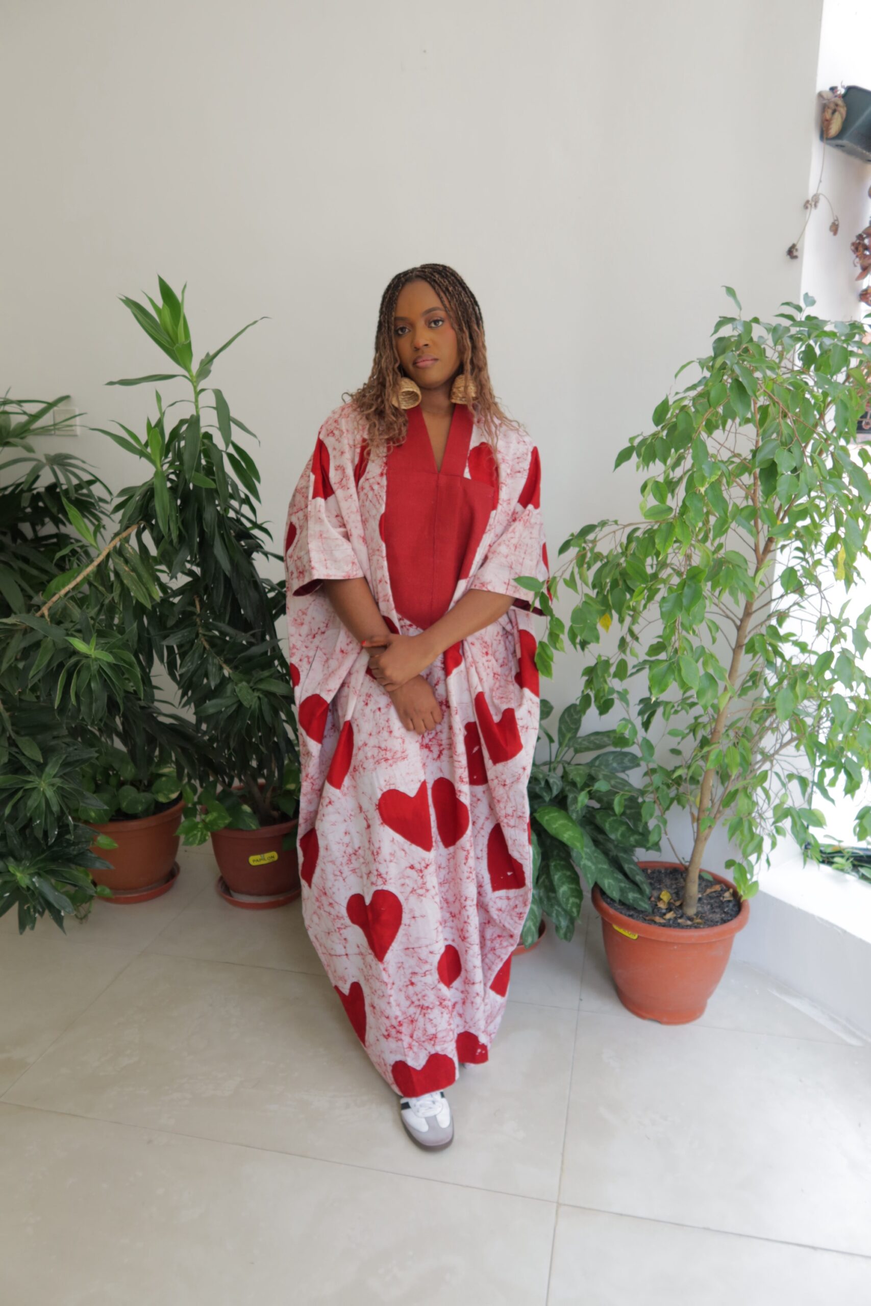 Red heart full length maxi - Image 2